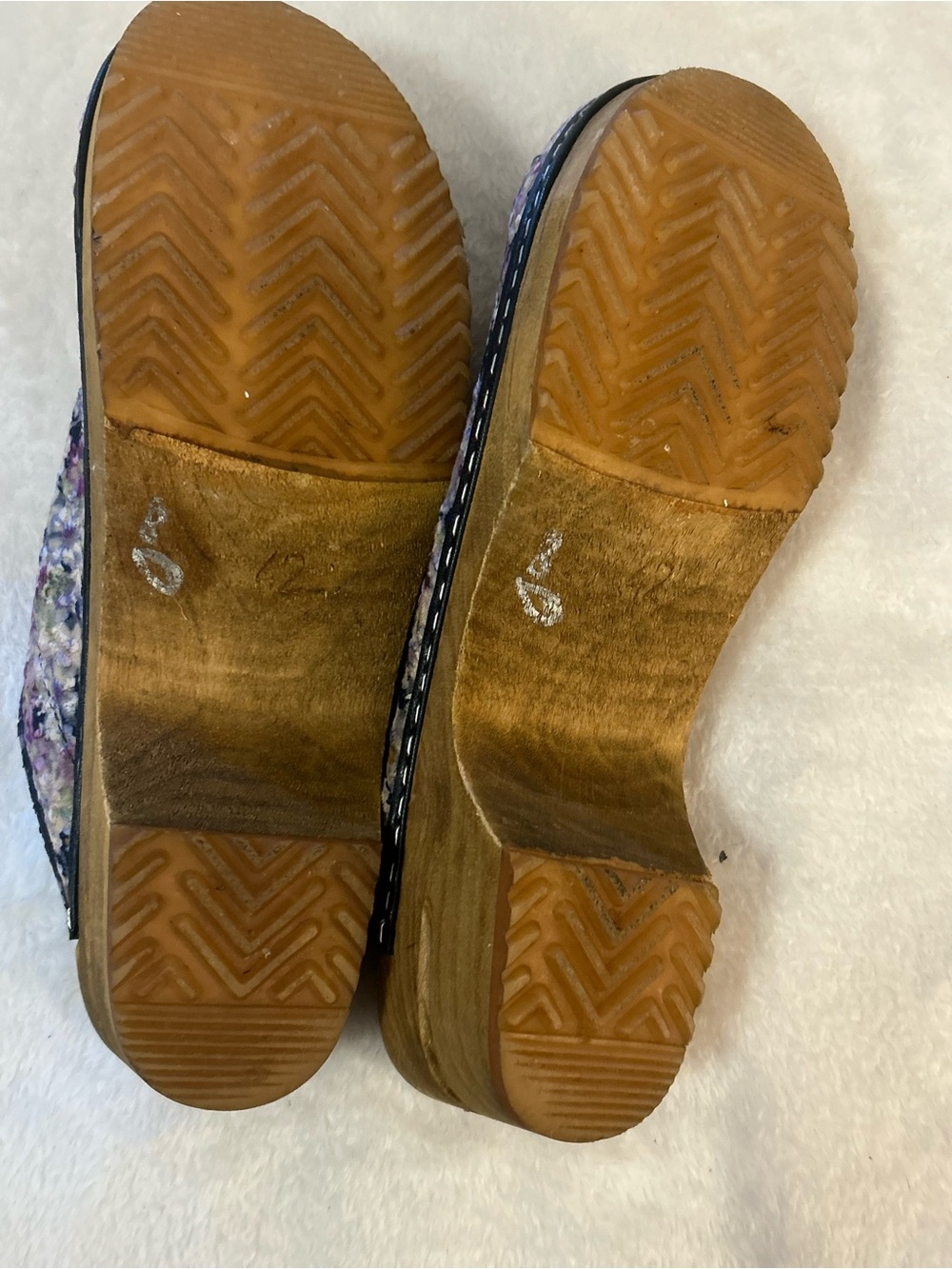 Sanita Floral Leather Professional Clogs Wood Sole Slip On Comfort EU 42 - Picture 12 of 15